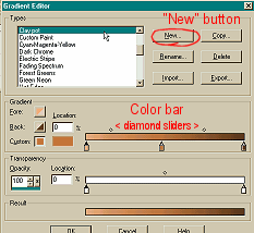 gradient editor