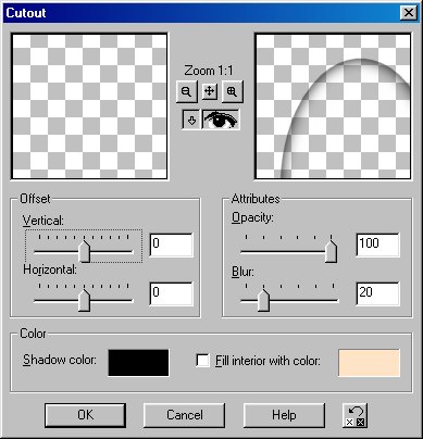 Cutout Settings